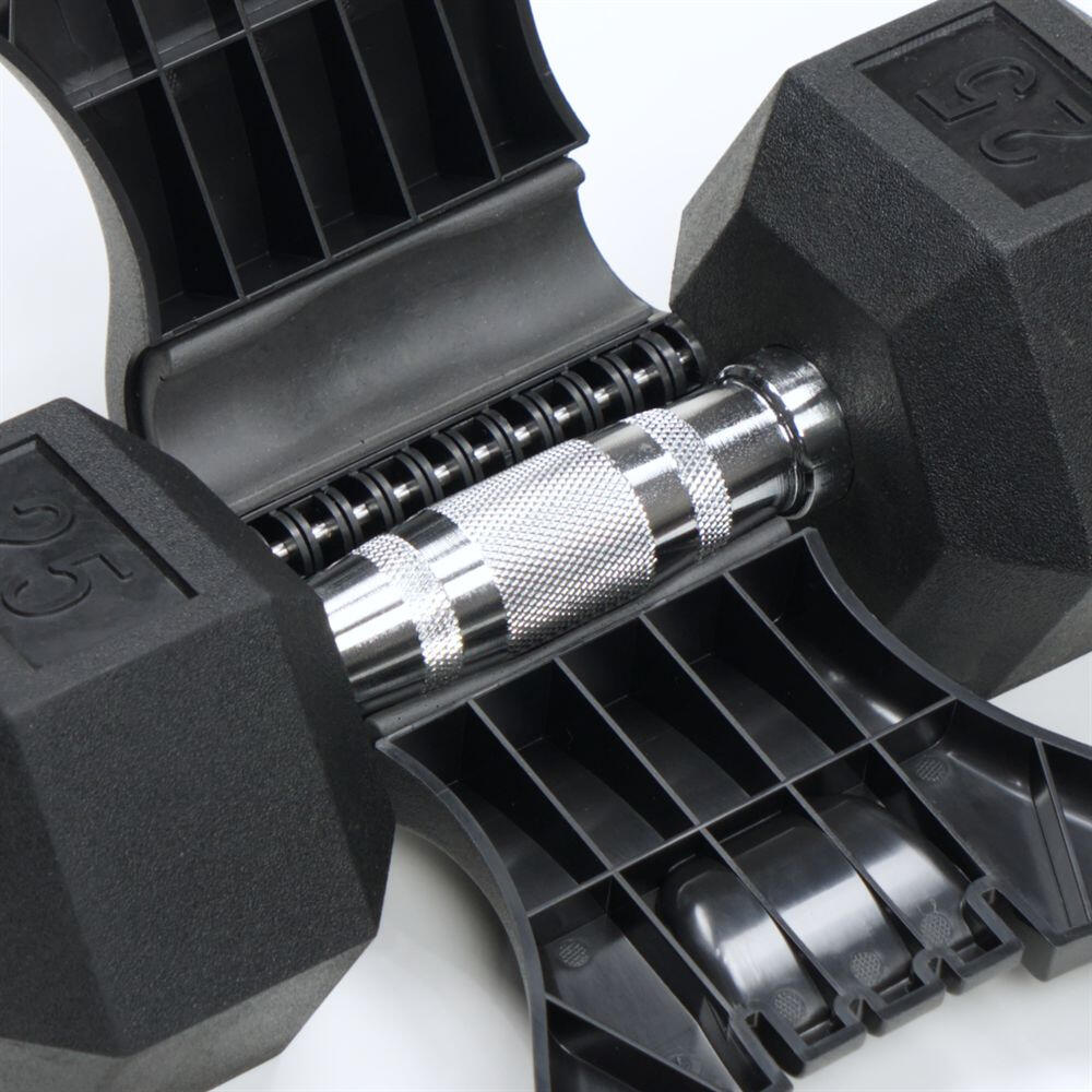 Closeup of kettlebell grip adapter